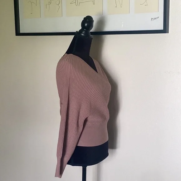 Hope Horizon Purple Wrap Knit Top - Picture 12 of 14